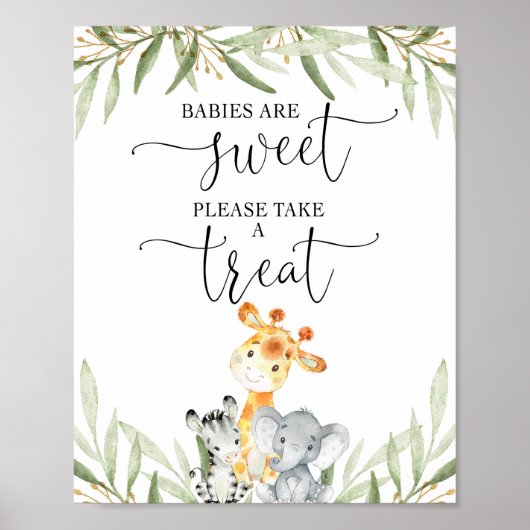 Baby's zijn zoet, neem alstublieft een veilig trac poster (Voorkant)