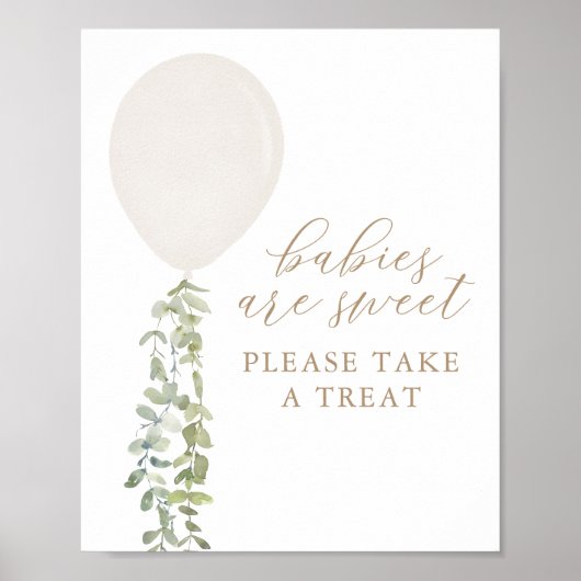 Baby's zijn zoet Neem een Baby shower van de Trein Poster (Voorkant)