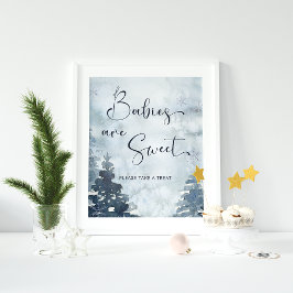 Baby's zijn zoet Neem een Baby shower van de Treom Poster