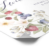 Baby's zijn zoet Neem een traktatie bessen & bloem Poster (Hoek)