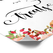 Baby's zijn zoet Neem een traktatie Herfst pompoen Poster (Hoek)