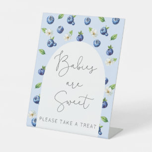Baby's zijn zoet, neem een traktatie reclamebord met voetstuk