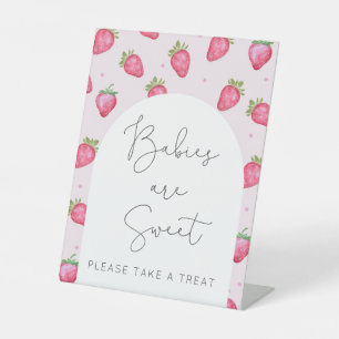 Baby's zijn zoet, neem een traktatie reclamebord met voetstuk