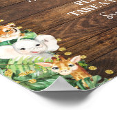 Baby's zijn zoet Neem een traktatie Safari Rustic  Poster (Hoek)