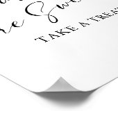 Baby's zijn zoet Neem een Treat Baby shower Teken Poster (Hoek)