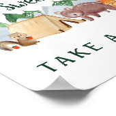 Baby's zijn zoet om een bos bos te vangen. poster (Hoek)