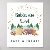 Baby's zijn zoet om een bos bos te vangen. poster (Voorkant)