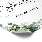 Baby's zijn zoet teken sappige groene bladeren poster (Hoek)