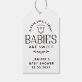 Baby's zijn zoete Baby shower jongen Cadeaulabel (Voorkant)