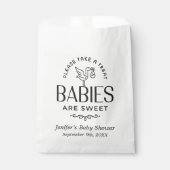 Baby's zijn zoete Baby shower-winkeljongen of meis Bedankzakje (Voorkant)