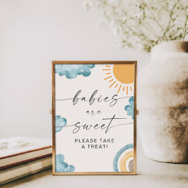 Baby's Zijn Zoete Baby Shower Zonneschijn Poster