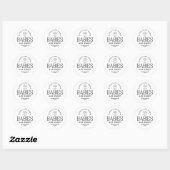 Baby's zijn zoete Baby showers pastel Blue Boy Ronde Sticker (Vel)