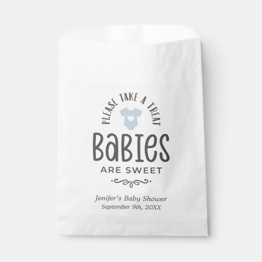 Baby's zijn zoete Baby showers, peutertas Bedankzakje (Voorkant)