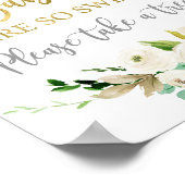 Baby's zijn zoete baby showers. poster (Hoek)