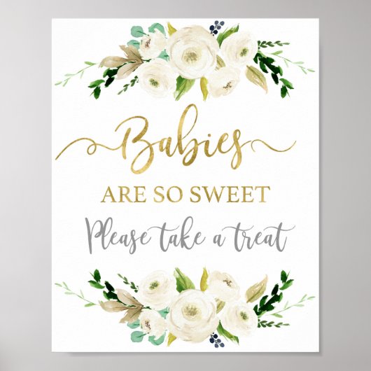 Baby's zijn zoete baby showers. poster (Voorkant)