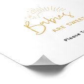 Baby's zijn zoete Boho Sunshine Favor Poster (Hoek)