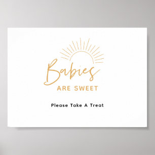 Baby's zijn zoete Boho Sunshine Favor Poster