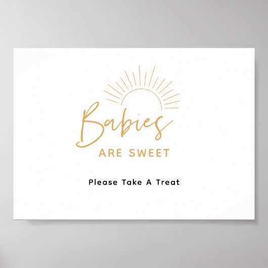 Baby's zijn zoete Boho Sunshine Favor Poster (Voorkant)
