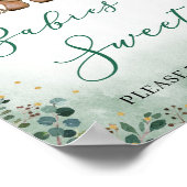 Baby's zijn zoete bosarealen poster (Hoek)