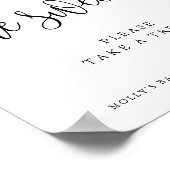 Baby's zijn zoete minimalistische kalligrafie-avor poster (Hoek)