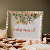 Baby's zijn zoete wilde bloem teken poster