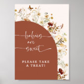 Baby's zijn zoete wilde bloemen | Shower Favors-te Poster (Voorkant)