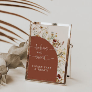 Baby's zijn zoete wilde bloemen   Shower Favors-te Poster