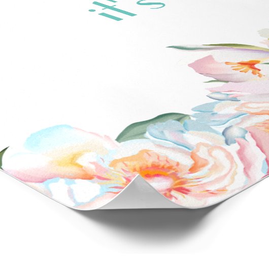 Baby's zo lief trakteren Baby olifant dessert Poster (Hoek)