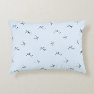 Baby's: Zwaluwen/Blauw (AP.SW.B.) - Accent Kussen