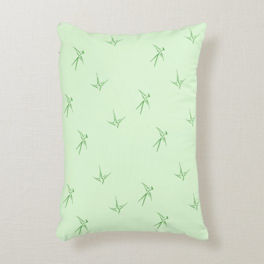 Baby's: Zwaluwen/Groen (AP.SW.AP.G.) - Accent Kussen (Voorkant(Verticaal))