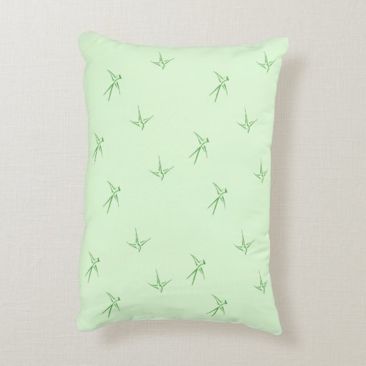 Baby's: Zwaluwen/Groen (AP.SW.AP.G.) - Accent Kussen (Achterkant (Verticaal))