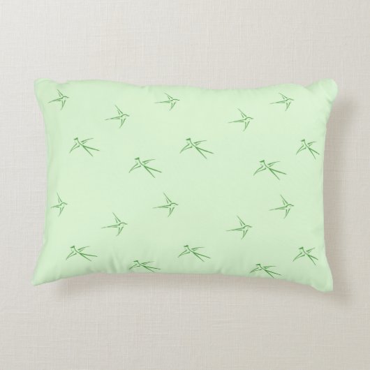 Baby's: Zwaluwen/Groen (AP.SW.AP.G.) - Accent Kussen (Achterkant)