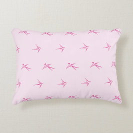 Baby's: Zwaluwen/Roze (AP.SW.P.) - Accent Kussen