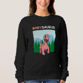 Babysaurus Dinosaur Cute Kiddo Apatosaurus 2 Trui (Voorkant)