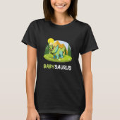 Babysaurus Dinosaur Cute Kiddo Triceratops 1 T-shirt (Voorkant)