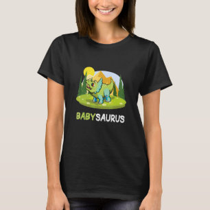 Babysaurus Dinosaur Cute Kiddo Triceratops 1 T-shirt