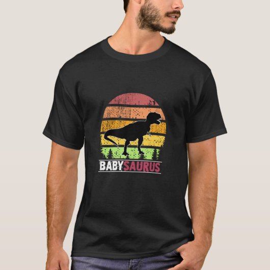 Babysaurus Graphic For Baby Dinosaur T-shirt (Voorkant)
