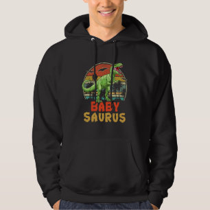 Babysaurus Rex Dinosaur Family Matching Hoodie