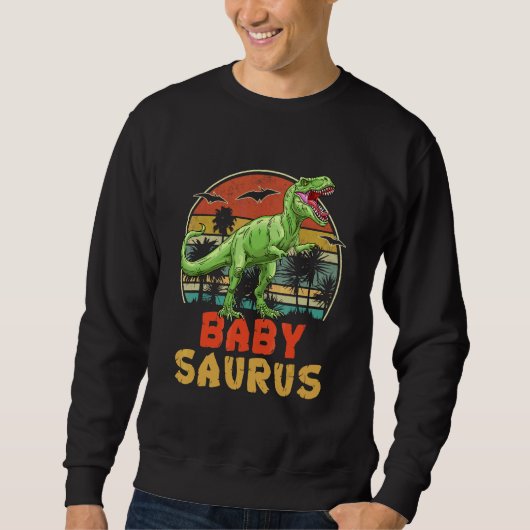 Babysaurus Rex Dinosaur Family Matching Trui (Voorkant)