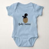 Babysaurus Shirt, Baby Saurus Bodysuit, Zwangersch Romper (Voorkant)