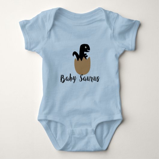 Babysaurus Shirt, Baby Saurus Bodysuit, Zwangersch Romper (Voorkant)