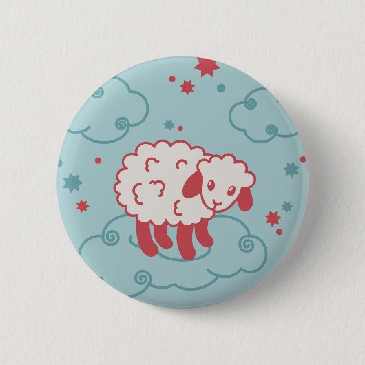 babyschapen ronde button 5,7 cm (Voorkant)