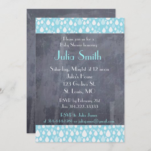 Babyschoenen Kaart (Voorkant / Achterkant)