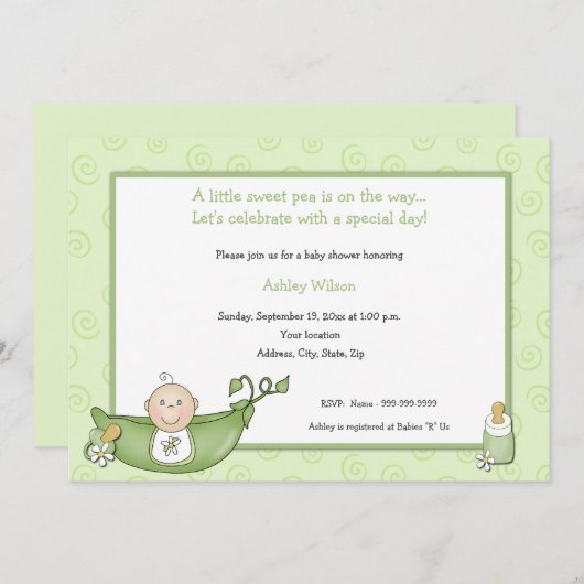 Babyschoenen Kaart (Voorkant / Achterkant)