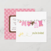 Babyschoenen met een kast kaart (Voorkant / Achterkant)