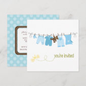 Babyschoenen met een kast kaart (Voorkant / Achterkant)