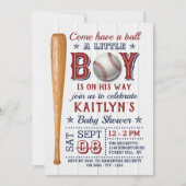 Babyschoenen met honkbal kaart (Voorkant)