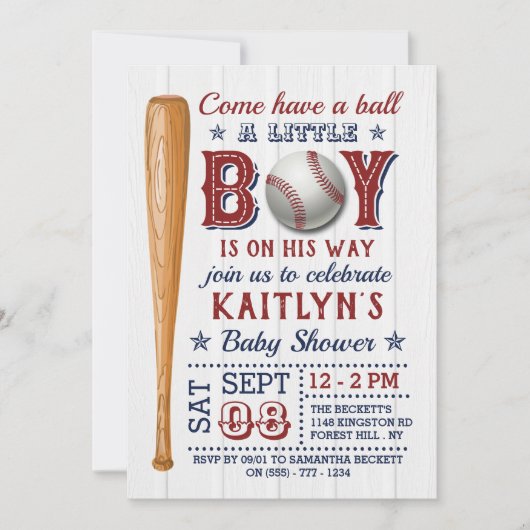 Babyschoenen met honkbal kaart (Voorkant)