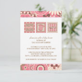 Babyschoenen (roze) kaart (Staand voorkant)