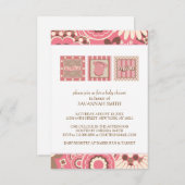 Babyschoenen (roze) kaart (Voorkant / Achterkant)